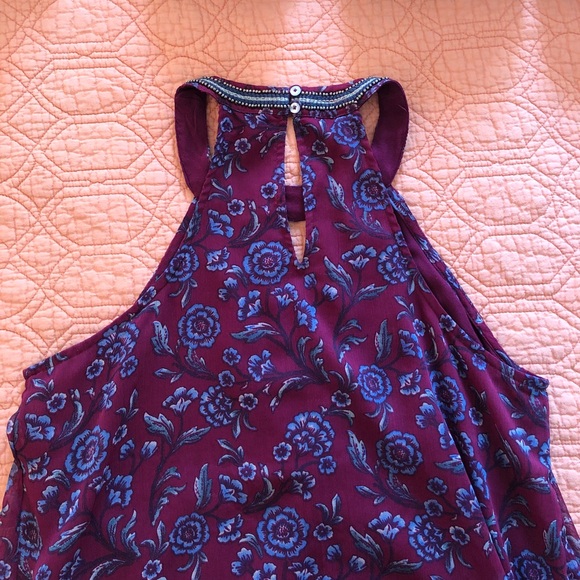 Floral Hollister Halter Top - Picture 2 of 3